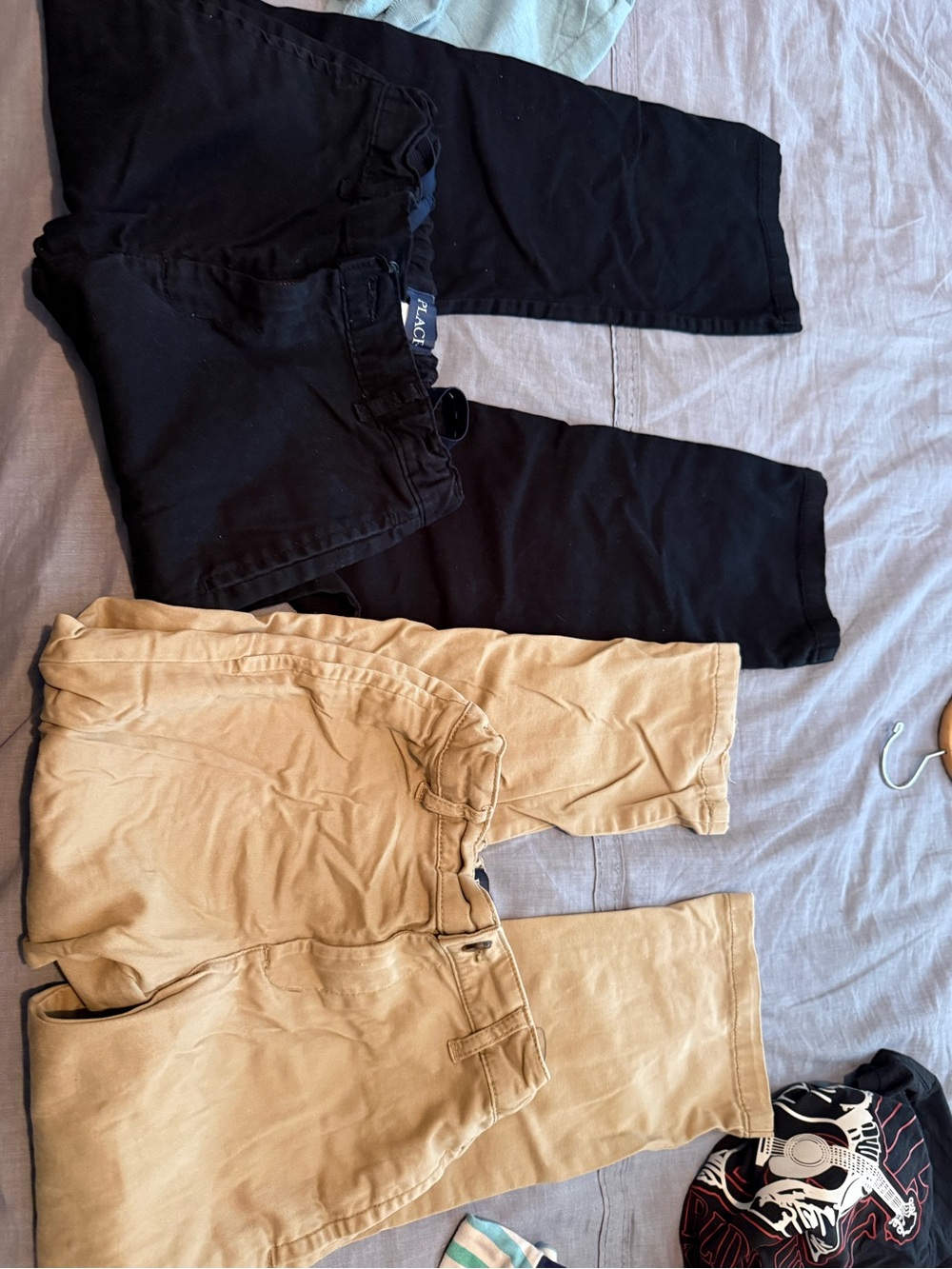 The Children's Place Black and Khaki Kids Chinos